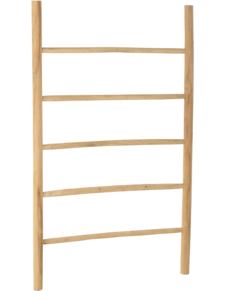 Porte-serviettes Échelle 5 niveaux Hauteur 150 cm en Teck Naturel Delora - 1