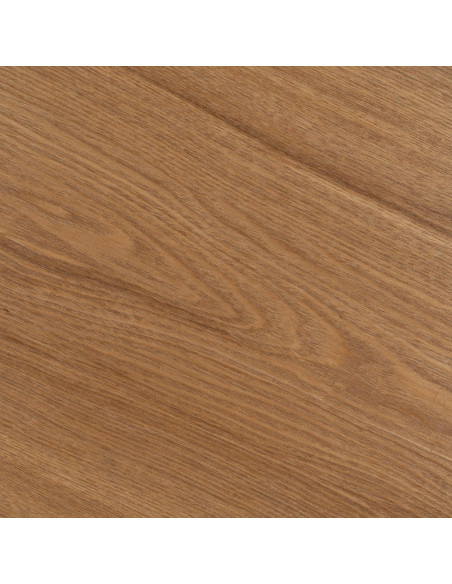 Table à manger moderne Ronde 6 personnes en MDF Naturel Mélaminé Edira - 4