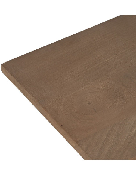 Grande Table à manger monderne Rectangulaire 8 personnes en Bois de manguier Naturel Métal Noir Itzel - 3