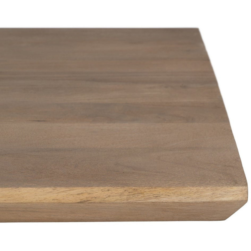 Grande Table à manger monderne Rectangulaire 8 personnes en Bois de manguier Naturel Métal Noir Itzel - 5