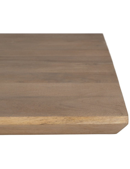 Grande Table à manger monderne Rectangulaire 8 personnes en Bois de manguier Naturel Métal Noir Itzel - 5