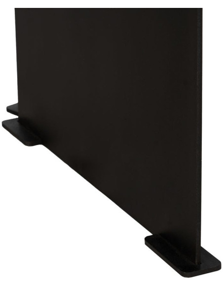 Grande Table à manger monderne Rectangulaire 8 personnes en Bois de manguier Naturel Métal Noir Itzel - 9