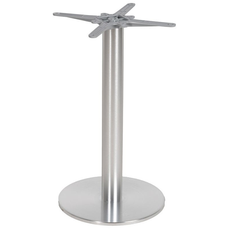 Pied de table rond moderne en Métal Argenté Celia - 1