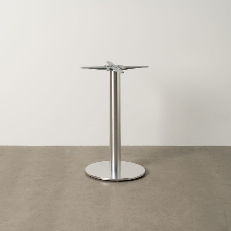 Pied de table rond moderne en Métal Argenté Celia - 2