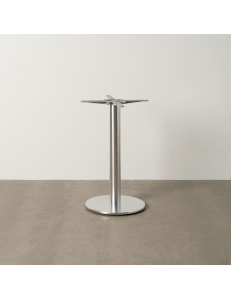 Pied de table rond moderne en Métal Argenté Celia - 2