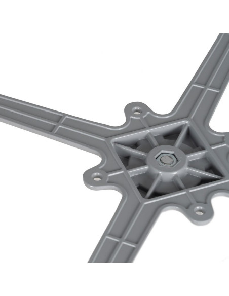 Pied de table rond moderne en Métal Argenté Celia - 3