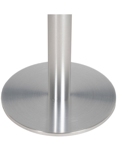 Pied de table rond moderne en Métal Argenté Celia - 5