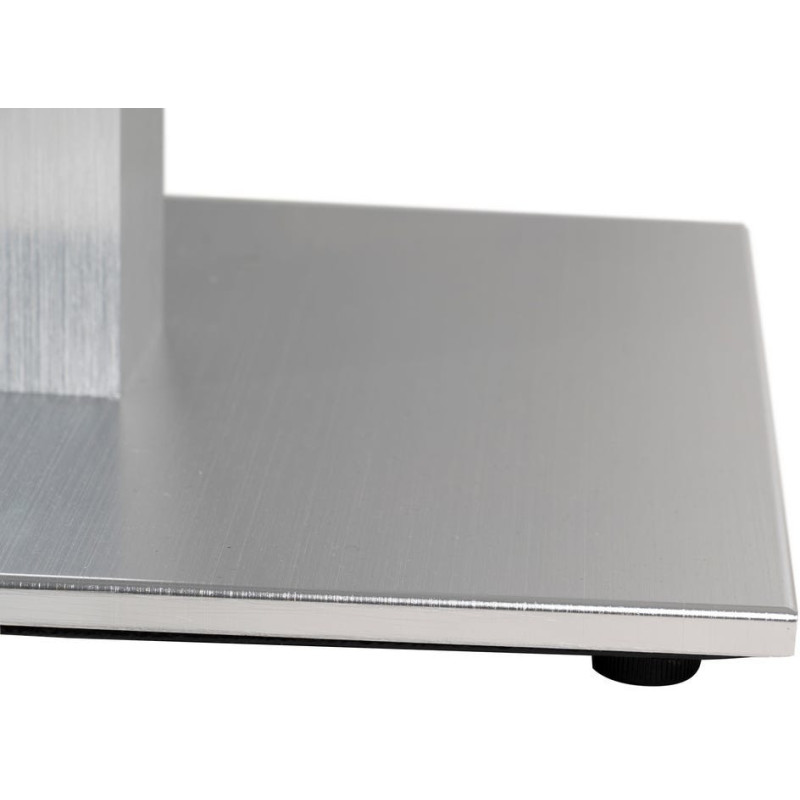 Pied de table carré moderne en Métal Argenté Amira - 6