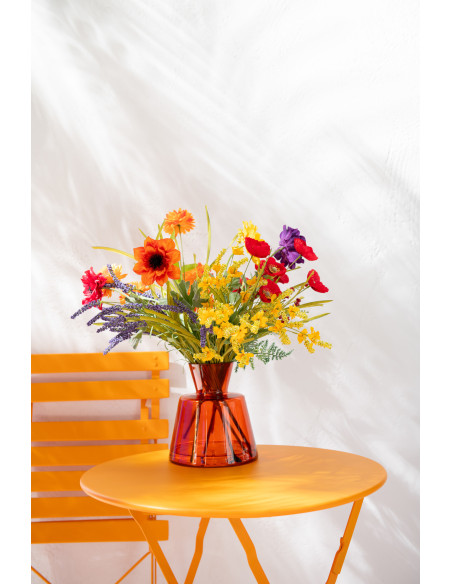 Fleur artificielle Forsythia Hauteur 55 cm en Plastique Jaune Vert - 3