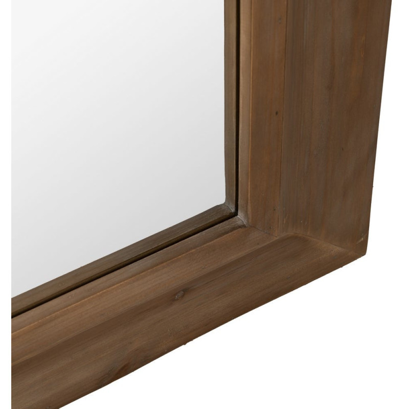 Grand Miroir mural rustique chic Rectangulaire 110x185 en Bois de sapin Naturel Amiel - 4