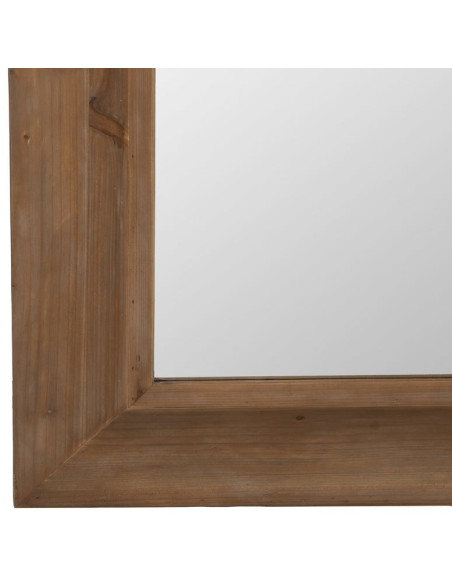 Grand Miroir mural rustique chic Rectangulaire 110x185 en Bois de sapin Naturel Amiel - 5