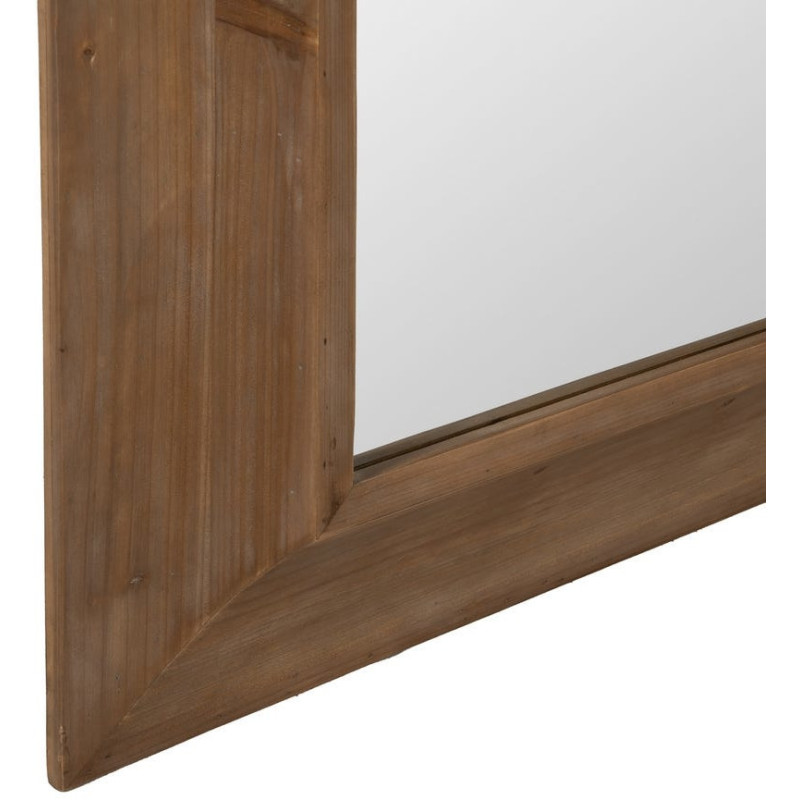 Grand Miroir mural rustique chic Rectangulaire 110x185 en Bois de sapin Naturel Amiel - 6