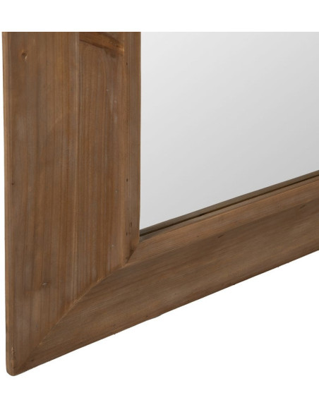 Grand Miroir mural rustique chic Rectangulaire 110x185 en Bois de sapin Naturel Amiel - 6