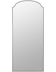 Grand Miroir mural moderne Arche 80x180 en Métal Noir Iriel - 2