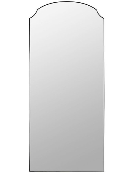 Grand Miroir mural moderne Arche 80x180 en Métal Noir Iriel - 2