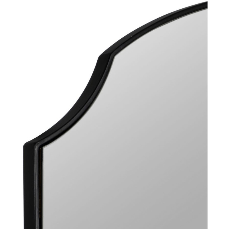 Grand Miroir mural moderne Arche 80x180 en Métal Noir Iriel - 4