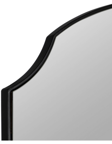 Grand Miroir mural moderne Arche 80x180 en Métal Noir Iriel - 4