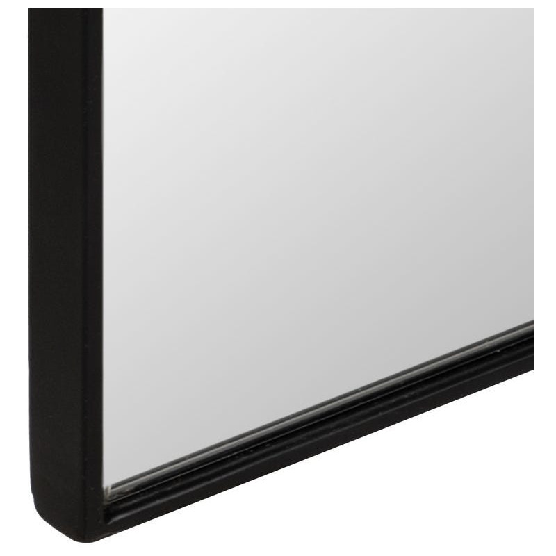 Grand Miroir mural moderne Arche 80x180 en Métal Noir Iriel - 5