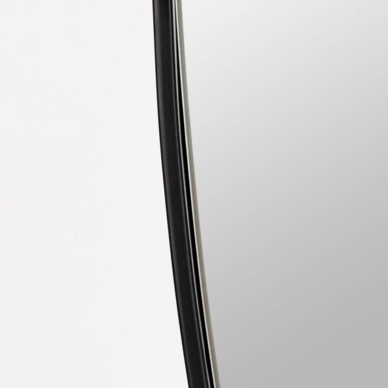 Grand Miroir mural moderne Ovale 70x120 en Métal Noir Darek - 3