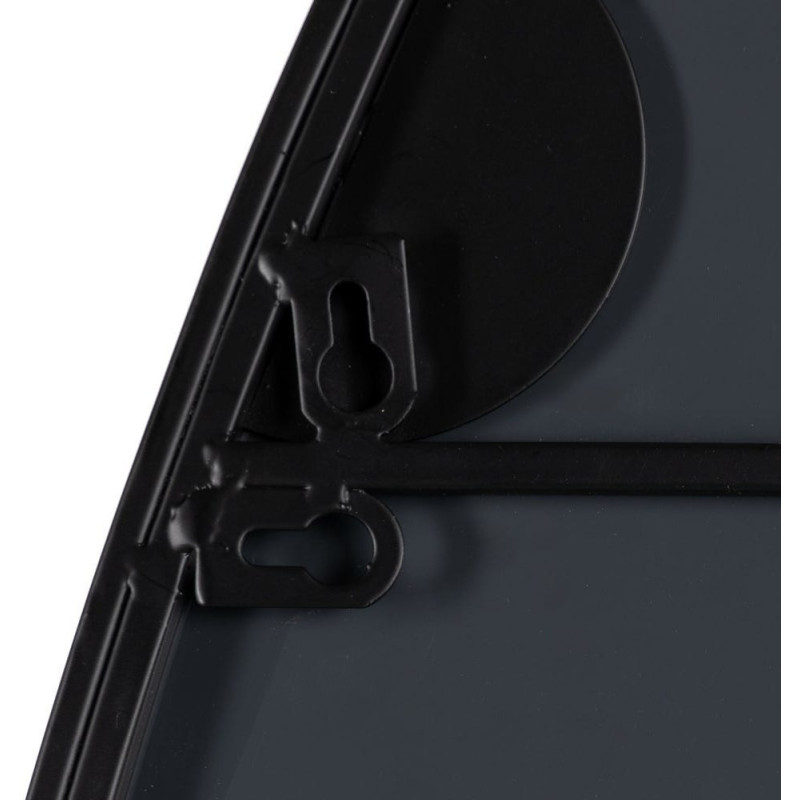 Grand Miroir mural moderne Ovale 70x120 en Métal Noir Darek - 5