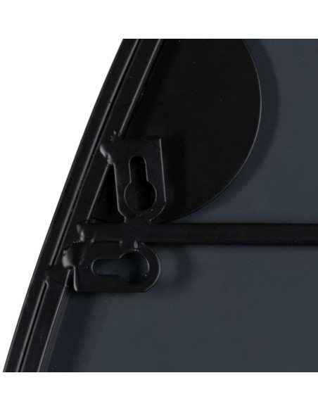 Grand Miroir mural moderne Ovale 70x120 en Métal Noir Darek - 5