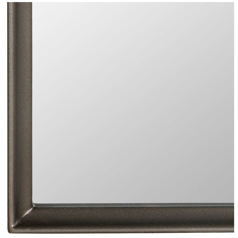 Grand Miroir mural moderne Rectangulaire 80x180 en Métal Argenté Eneko - 4
