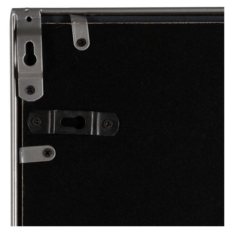 Grand Miroir mural moderne Rectangulaire 80x180 en Métal Argenté Eneko - 6