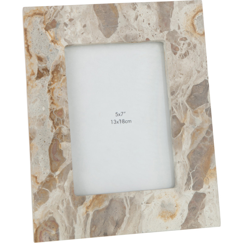 Cadre photo en Marbre Beige pour photo 13x18 cm Tasoz - 1