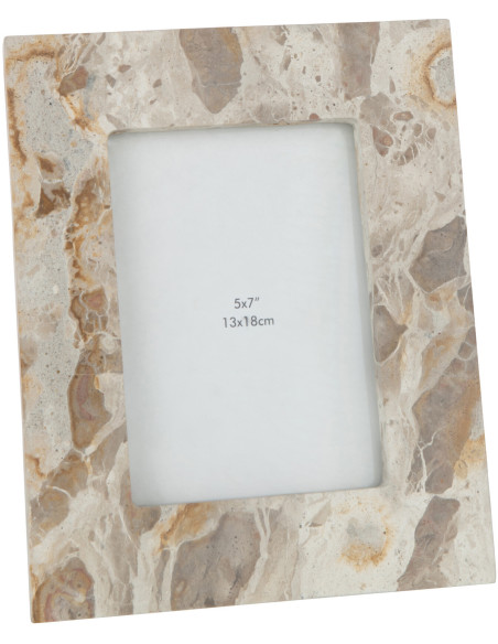 Cadre photo en Marbre Beige pour photo 13x18 cm Tasoz - 1