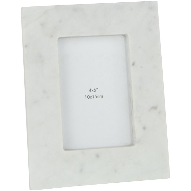 Cadre photo en Marbre Blanc pour photo 10x15 cm Tasoz - 1