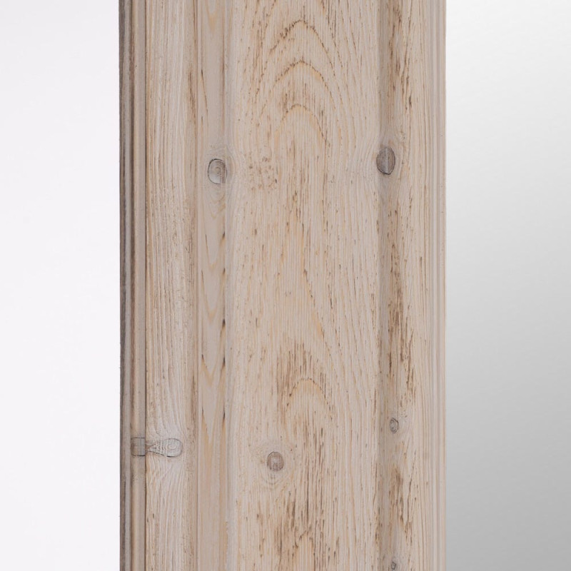 Grand Miroir à poser au sol rustique chic Rectangulaire 78x179 en Bois MDF Naturel Patiné Nahir - 2
