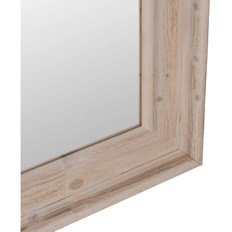 Grand Miroir à poser au sol rustique chic Rectangulaire 78x179 en Bois MDF Naturel Patiné Nahir - 3