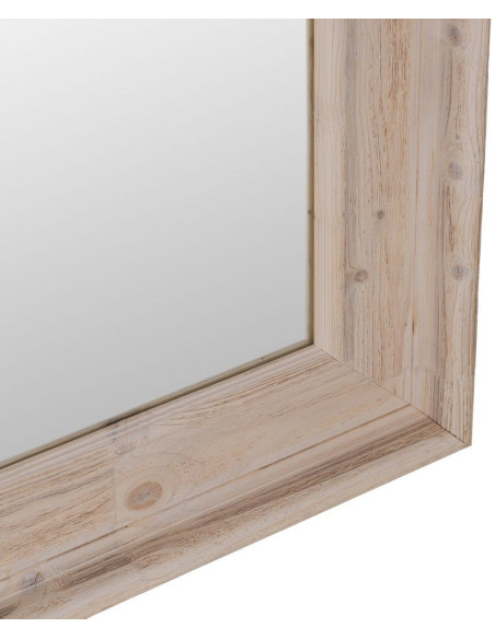 Grand Miroir à poser au sol rustique chic Rectangulaire 78x179 en Bois MDF Naturel Patiné Nahir - 3