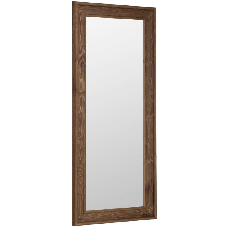 Grand Miroir à poser au sol rustique chic Rectangulaire 78x179 en Bois MDF Naturel Nahir - 1