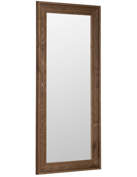 Grand Miroir à poser au sol rustique chic Rectangulaire 78x179 en Bois MDF Naturel Nahir - 1