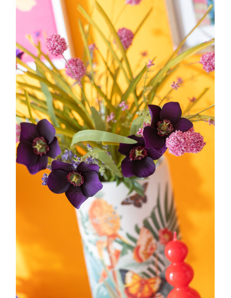 Fleur artificielle Mauve Sanicle Hauteur 50 cm en Plastique Rose Vert - 3