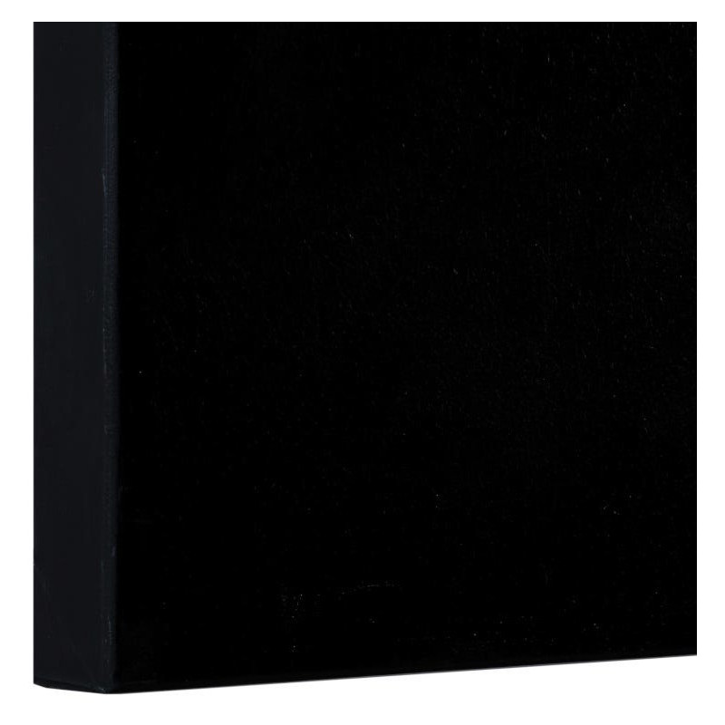 Grande Toile murale peinte Visages De Femmes 90x120 Doré Noir Olaya (Lot de 2) - 9