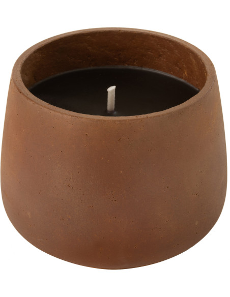 Bougie d'extérieur Ronde en Ciment Marron Diamètre 20 cm Alikee - 1