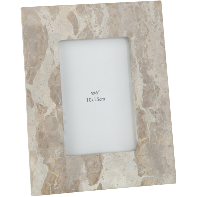 Cadre photo en Marbre Beige pour photo 10x15 cm Tasoz - 1