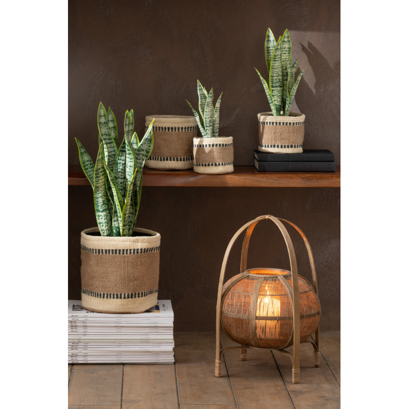 Cache-pot Rond en Jute Naturel Beige Kyler (Lot de 2) - 2
