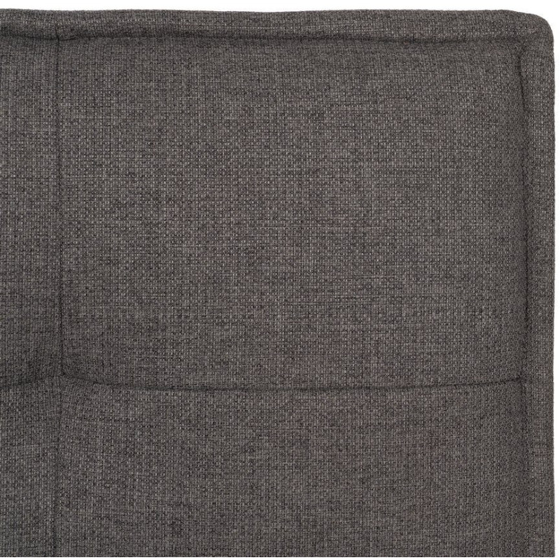 Grand Canapé moderne Convertible 3 places en Tissu chenille Gris Métal Noir Bois d'hévéa Marron Bois d'eucalyptus Bruno - 11