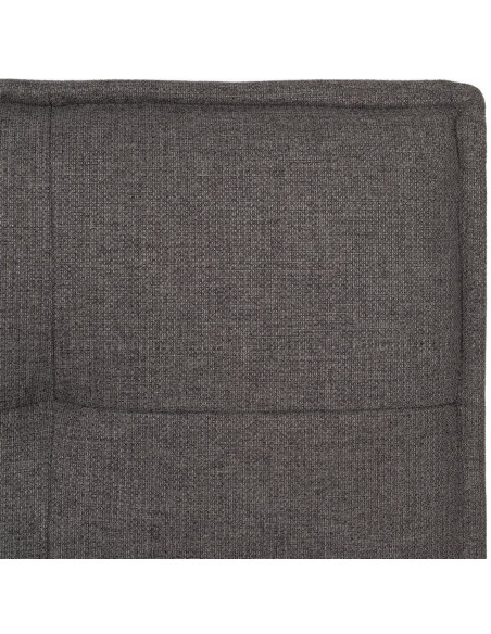 Grand Canapé moderne Convertible 3 places en Tissu chenille Gris Métal Noir Bois d'hévéa Marron Bois d'eucalyptus Bruno - 11