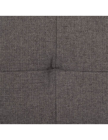 Grand Canapé moderne Convertible 3 places en Tissu chenille Gris Métal Noir Bois d'hévéa Marron Bois d'eucalyptus Bruno - 12
