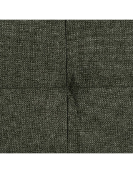 Grand Canapé moderne Convertible 3 places en Tissu chenille Vert Métal Noir Bois d'hévéa Marron Bois d'eucalyptus Bruno - 9