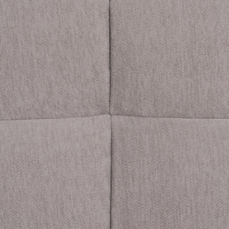 Grand Canapé moderne Convertible 3 places en Tissu chenille Gris Métal Noir Bois d'hévéa Naturel Bois d'eucalyptus Samuel - 12