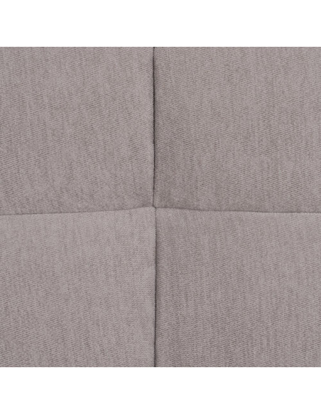 Grand Canapé moderne Convertible 3 places en Tissu chenille Gris Métal Noir Bois d'hévéa Naturel Bois d'eucalyptus Samuel - 12