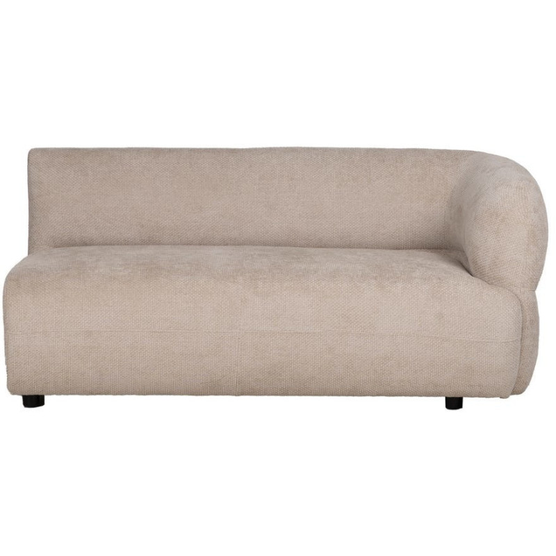 Grand canapé original moderne Droit 2 places en Tissu Beige Bois de pin Bois MDF Ruben - 2