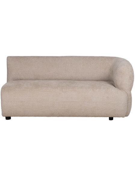 Grand canapé original moderne Droit 2 places en Tissu Beige Bois de pin Bois MDF Ruben - 2