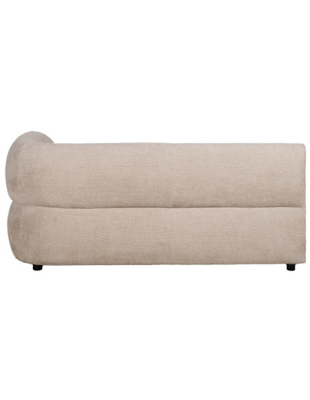 Grand canapé original moderne Droit 2 places en Tissu Beige Bois de pin Bois MDF Ruben - 3