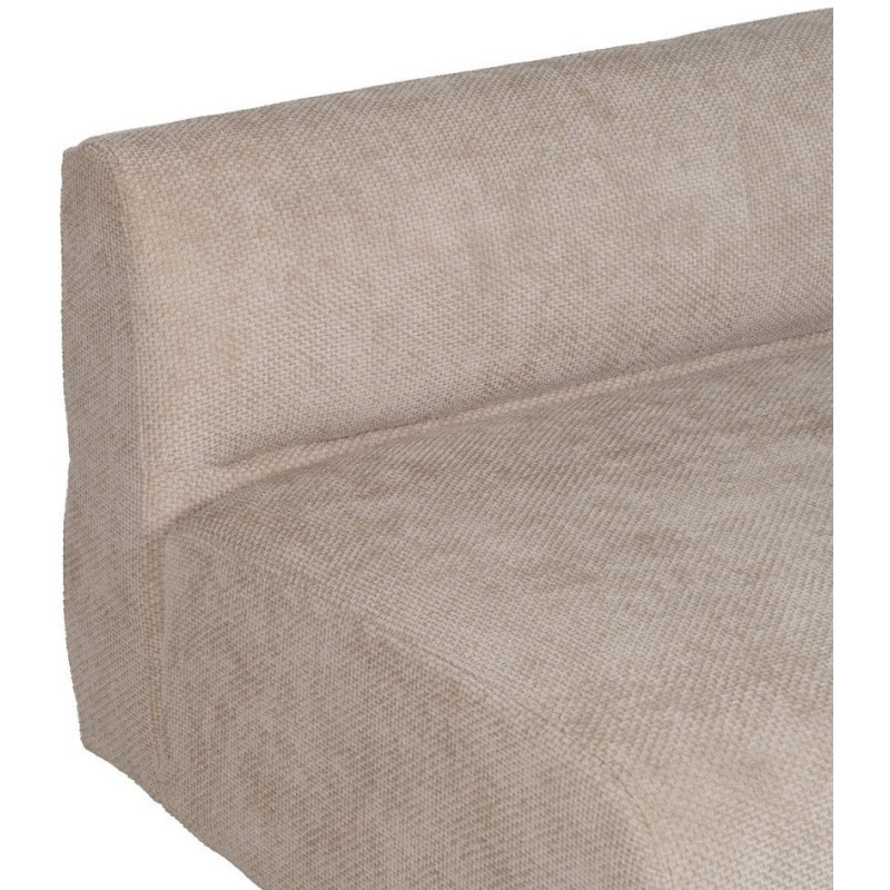 Grand canapé original moderne Droit 2 places en Tissu Beige Bois de pin Bois MDF Ruben - 4